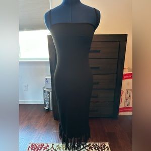 Black with lace summer dress